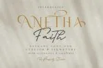 Anetha Faith Signature Font