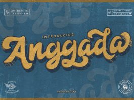 Anggada - Vintage Script Font