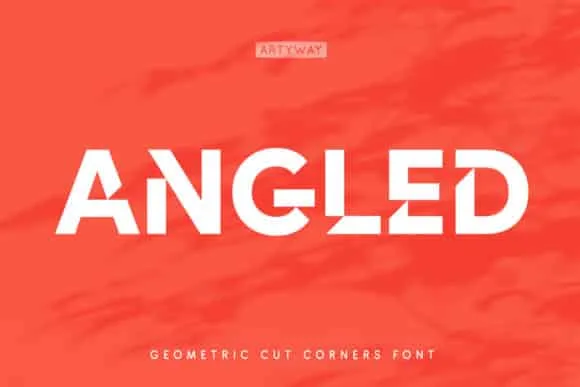 Angled Font