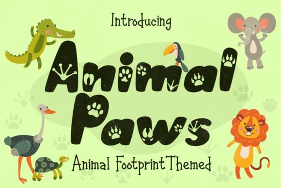 Animal Paws Font