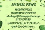 Animal Paws Font