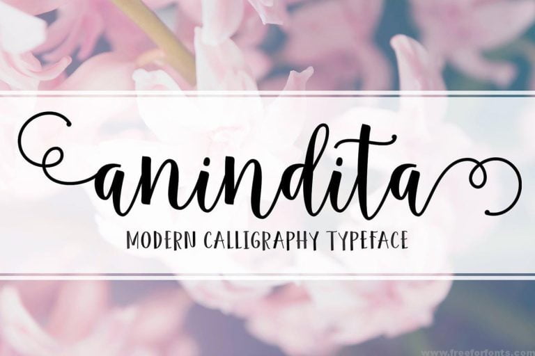 Anindita Script Font Free Download
