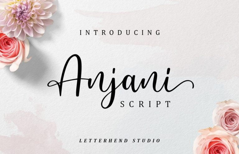 Anjani Script Modern Calligraphy Font Free Download