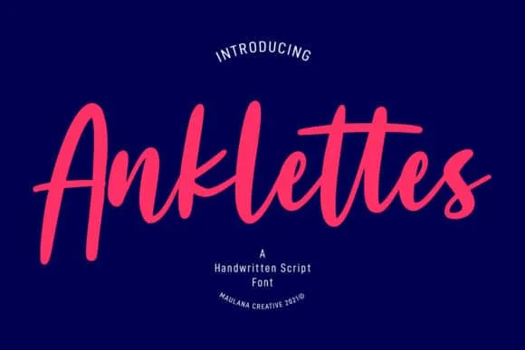 Anklettes Font Anklettes Font