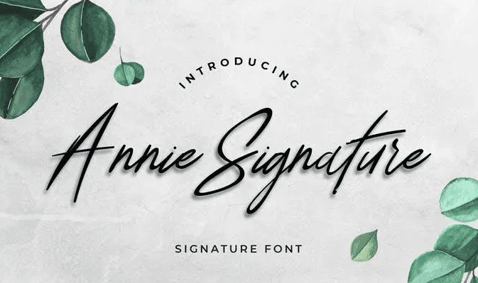 Annie Signature Font