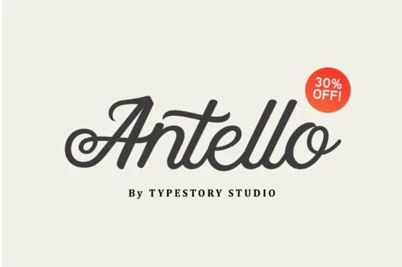 Antello Script Font