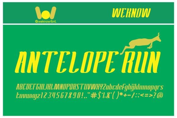 Antelope Run Font