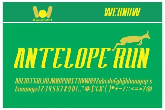 Antelope Run Font