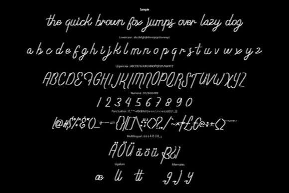 Anthalec Script Font