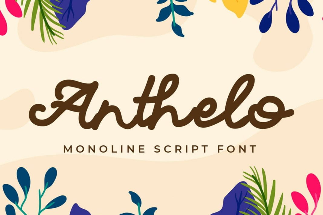 Anthelo - Monoline Script