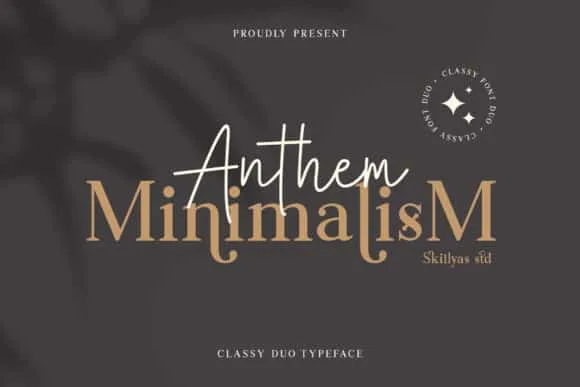 Anthem Minimalism Duo Font