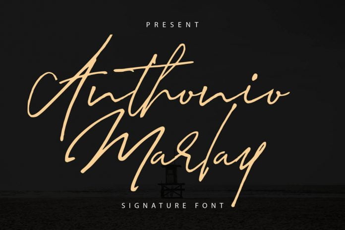 Anthonio Marlay Signature Font