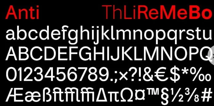 Anti Font