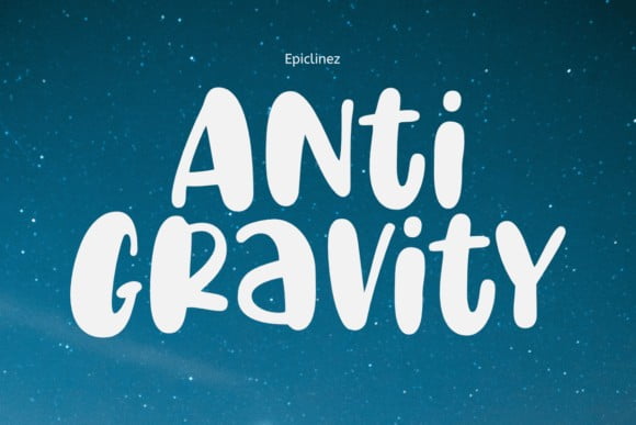 Anti Gravity Font