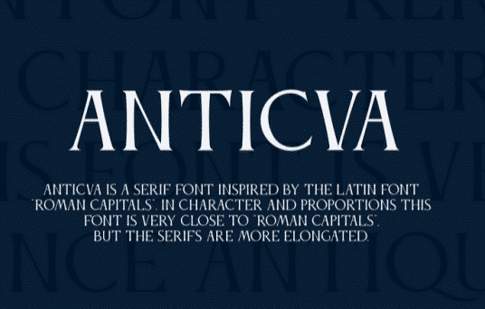 Anticva Font main Anticva Font main