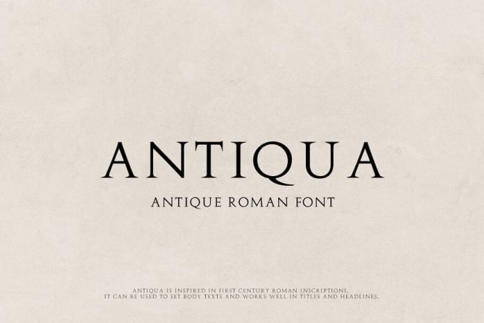 Antiqua - Antique Roman Font