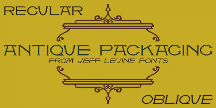 Antique Packaging Jnl Font Family