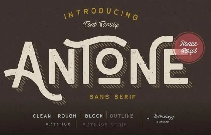 Antone Family 7 fonts