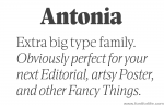 Antonia (c) Typejockeys Font