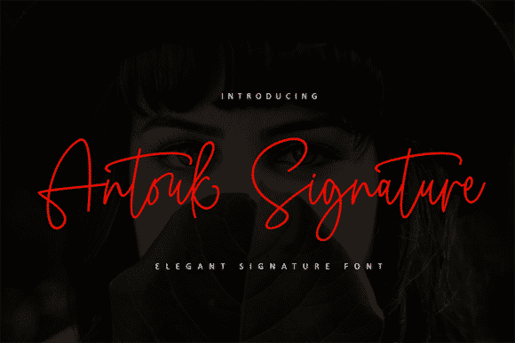 Antouk Signature Font