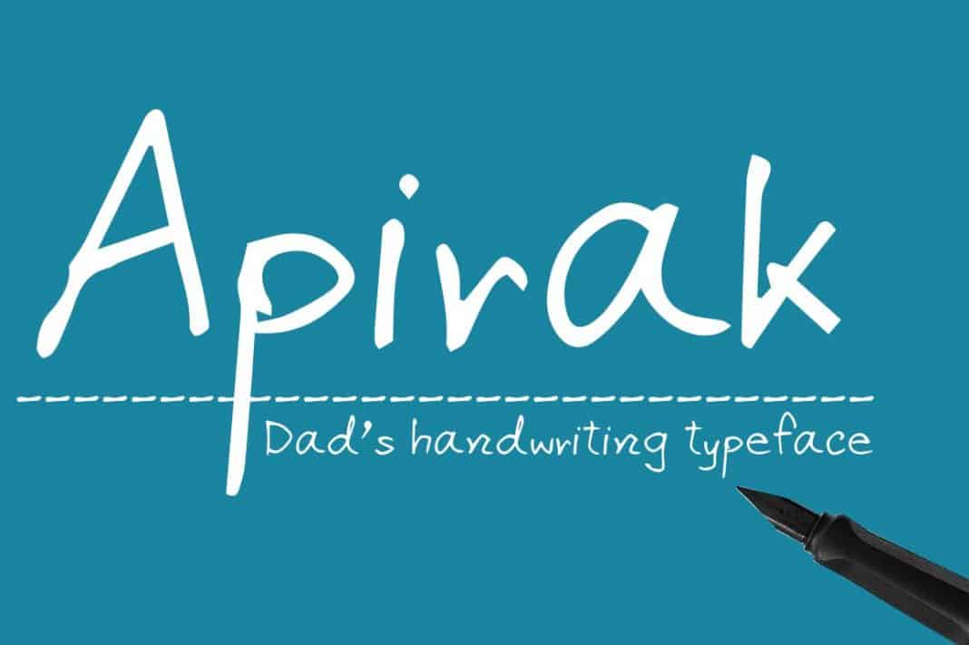 Apirak Handwriting Typeface Font