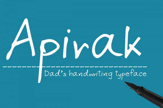 Apirak Handwriting Typeface Font
