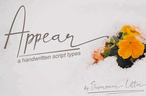 Appear Font