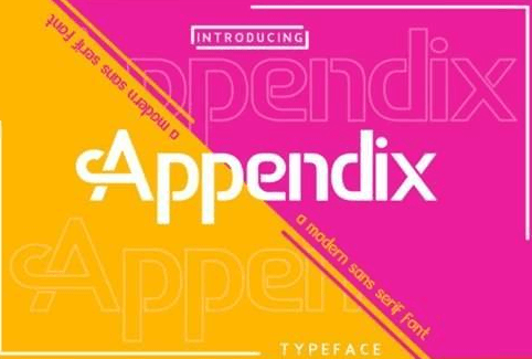 Appendix Font