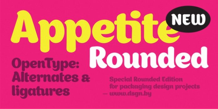 Appetite Rounded Font