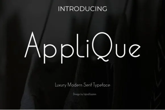 Applique Font