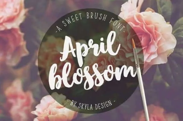 April Blossom Script Brush Font