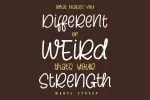 Araya Daily Handwriting Display Font