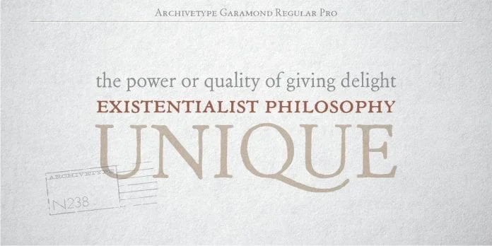 Archive Garamond Font Families