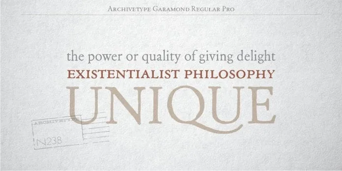 Archive Garamond Font Families