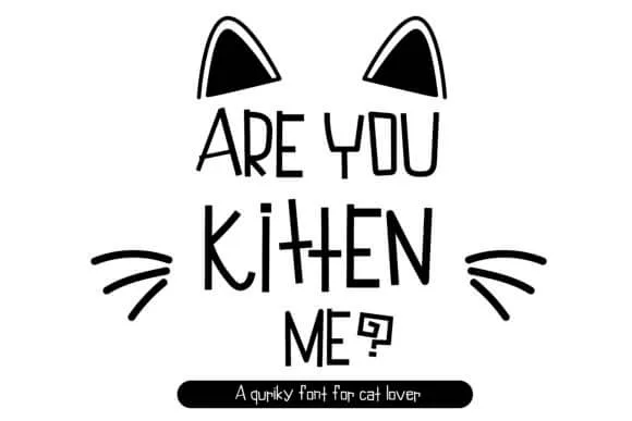 Are You Kitten Me Font