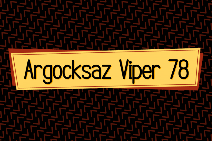 Argocksaz Viper78 Font
