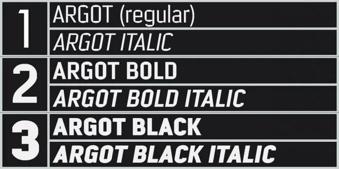 Argot Complete Family Font
