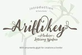 Ariflikey Typeface