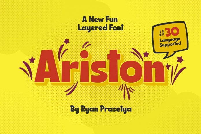 Ariston Comic Layered font