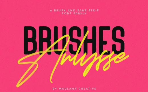 Arlysse SVG Brush Font Free Sans Serif Typeface
