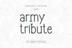 Army Tribute Font