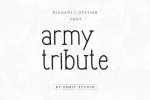 Army Tribute Font