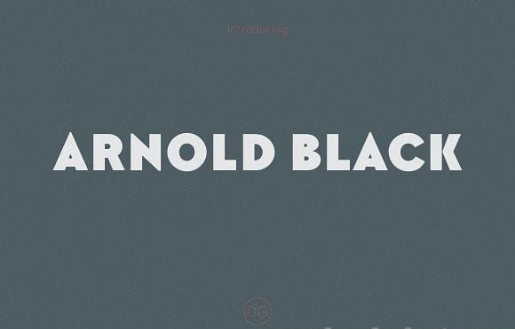 Arnold Black Font