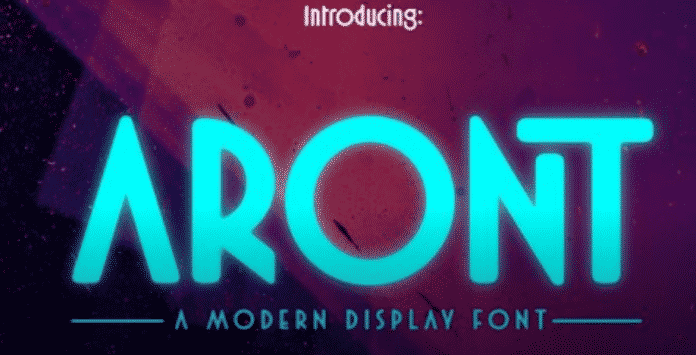Aront – A Modern Display Font