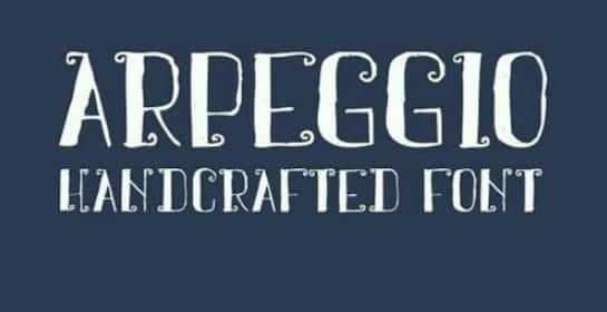 Arpeggio Font