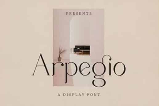 Arpegio Font