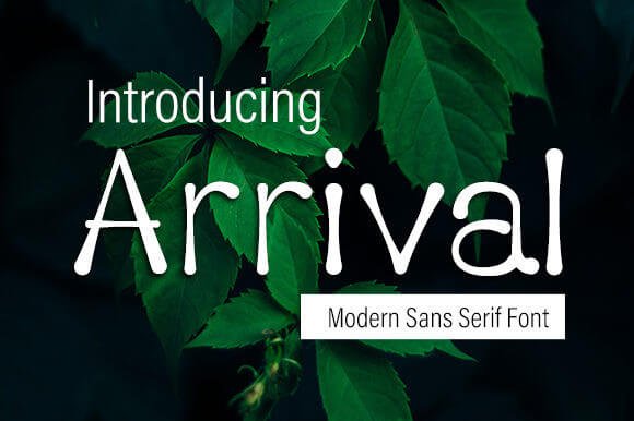 Arrival Font