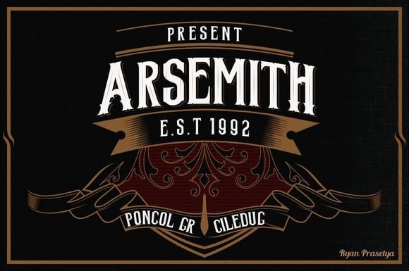 Arsemith Font