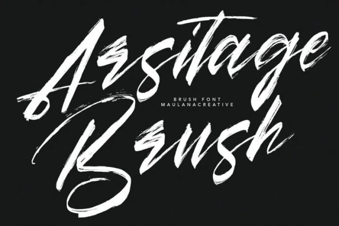 Arsitage Brush Font