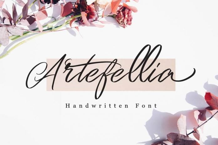 Artefellia - Handwritten Font